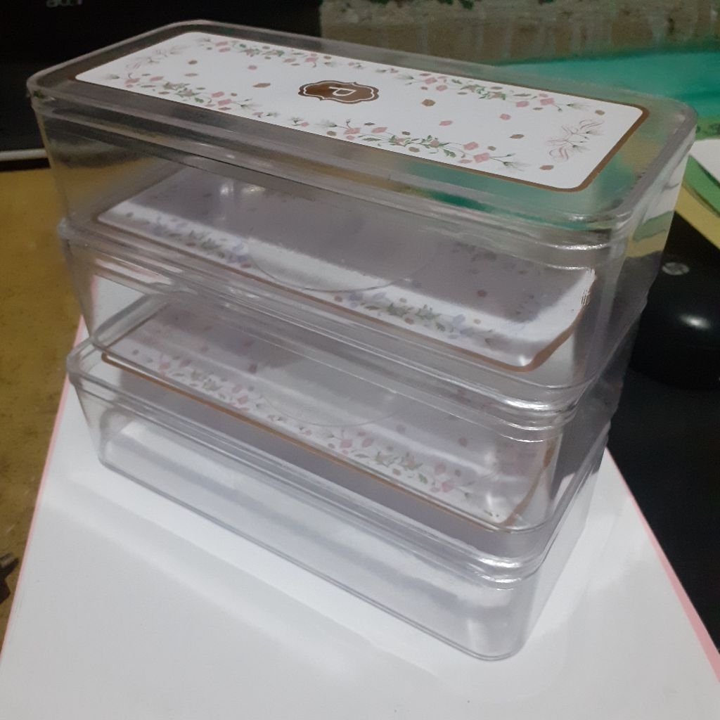 Toples Penyimpanan Makanan Plastik Mika