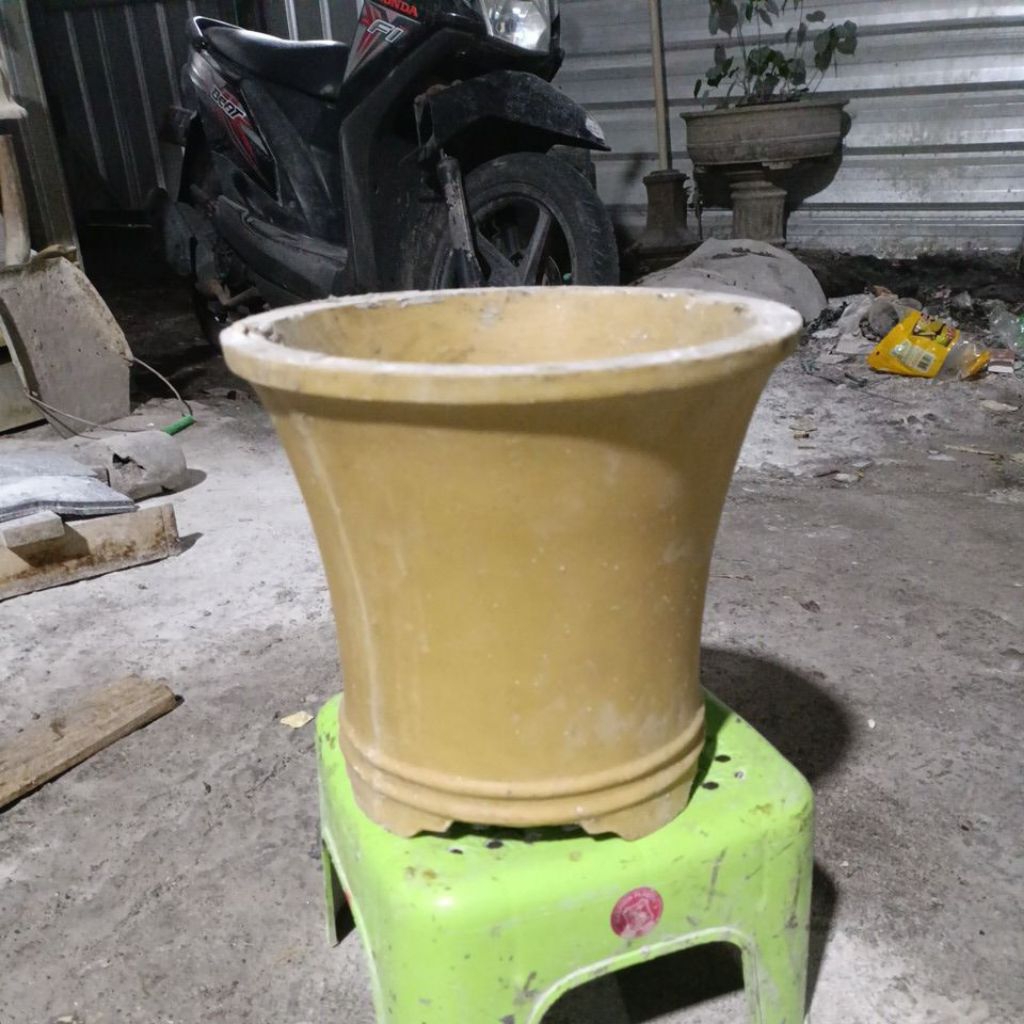 Cetakan Pot Bonsai Cascade bulat katerial resin