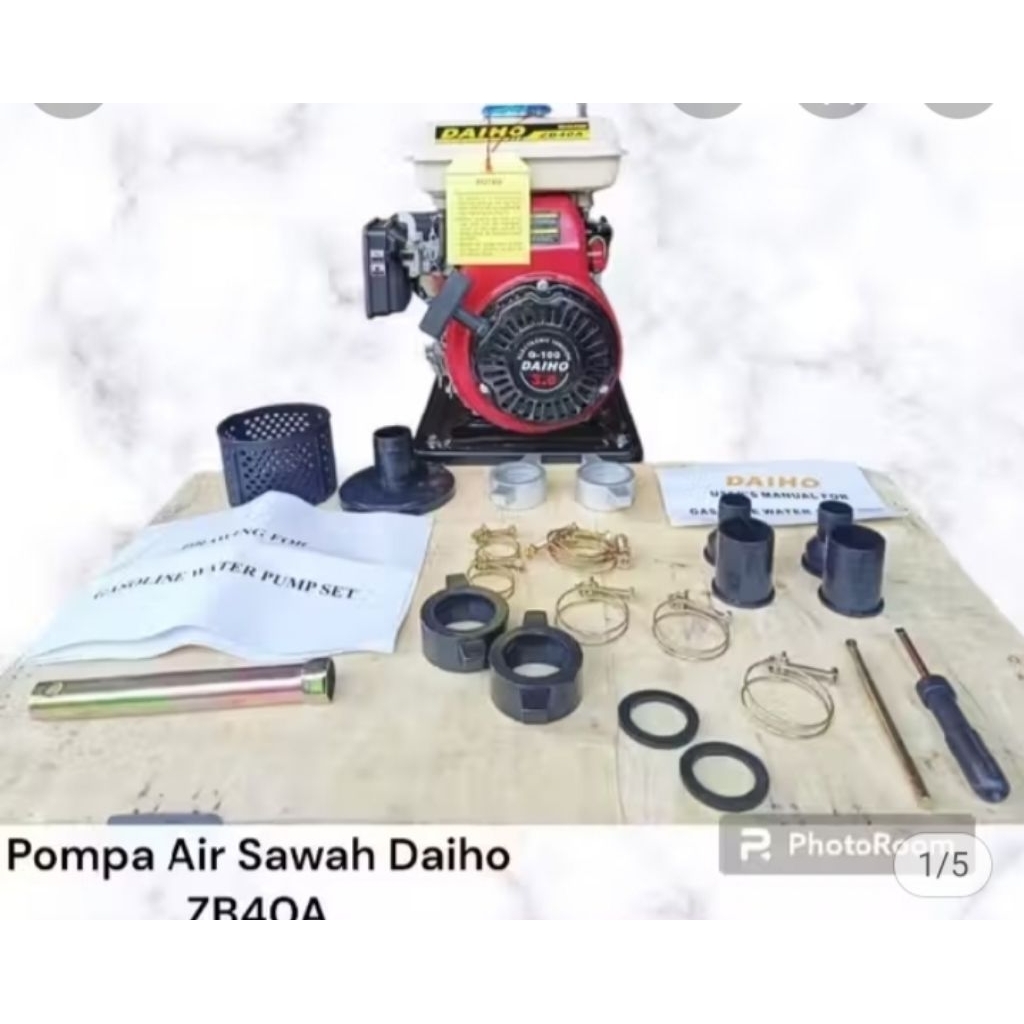 Mesin pompa air sawah jinjing Daiho ZB40A/Mesin pompa Alkon Daiho 1,5 inch