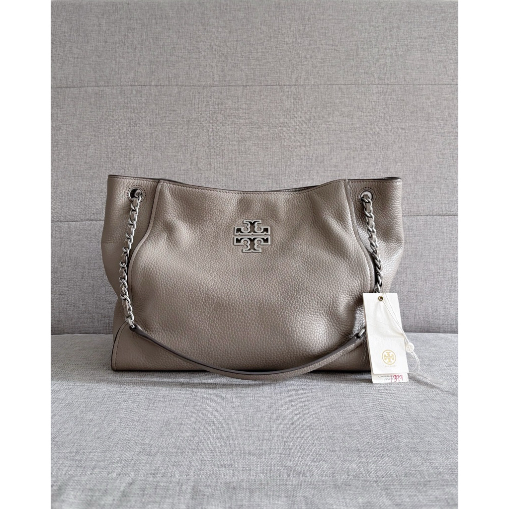 Preloved Tory Burch Britten Medium Slouchy Tote Bag