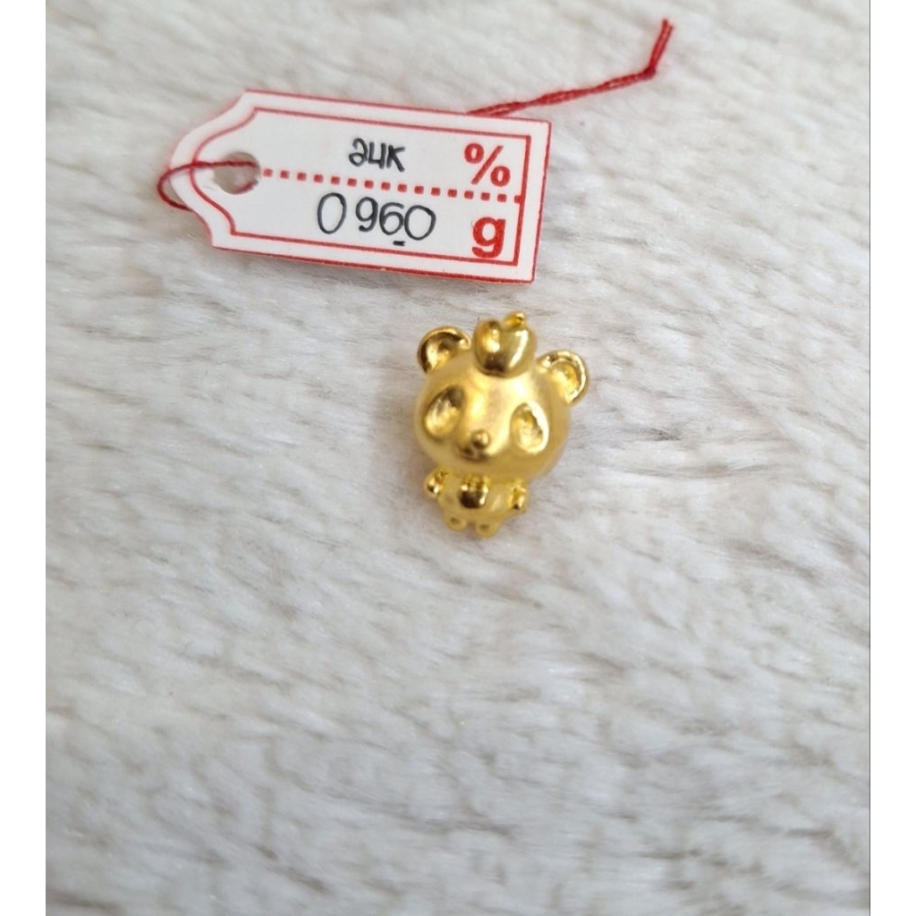 Gelang emas 24k panda apel