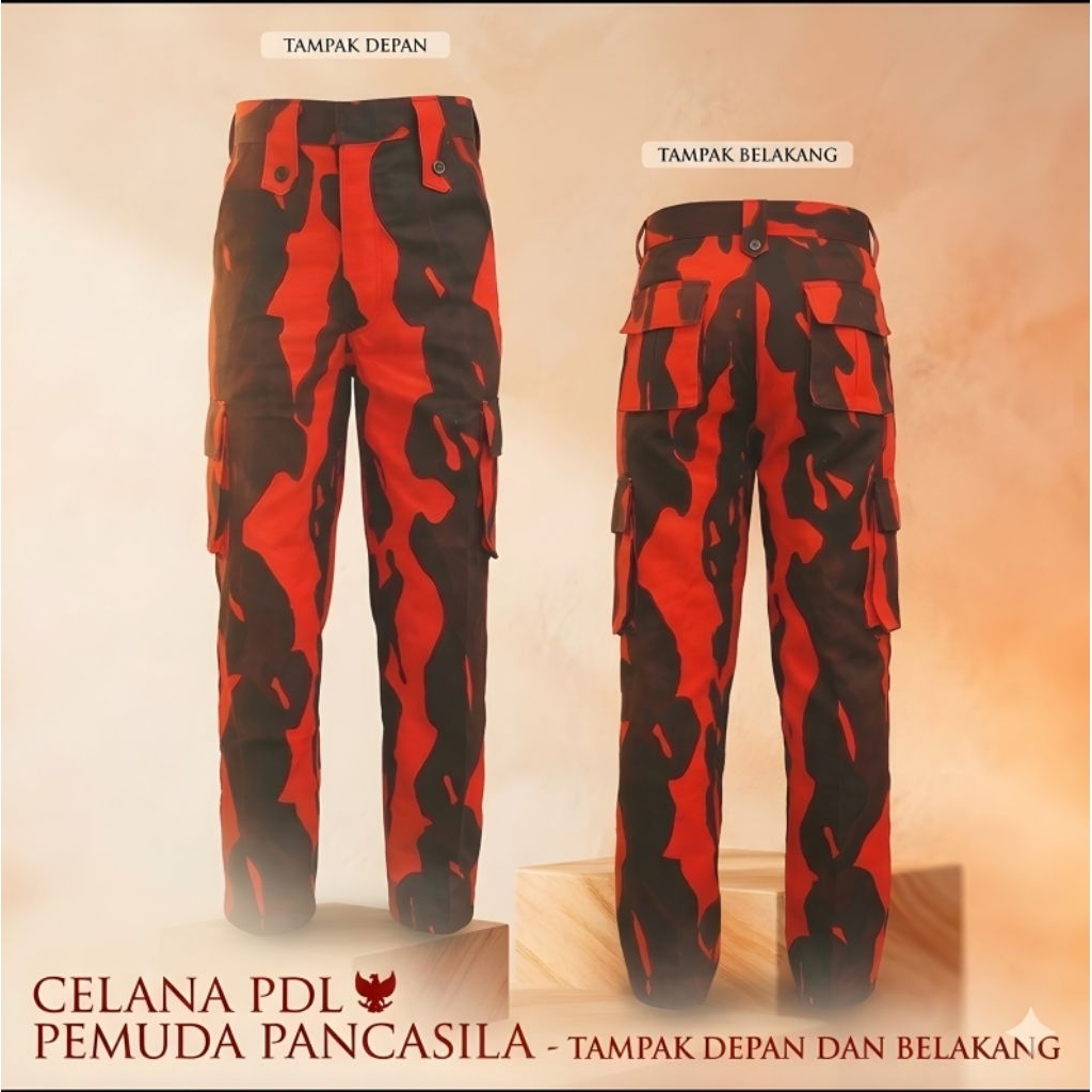 Celana PDL Pemuda Pancasila - kuat dan nyaman warna orange