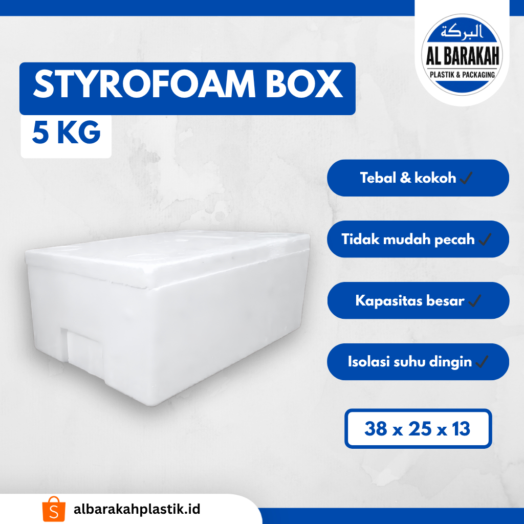 Styrofoam Box 5 Kg Styrofoam Kecil Tempat Es Ikan | Al Barakah Plastik