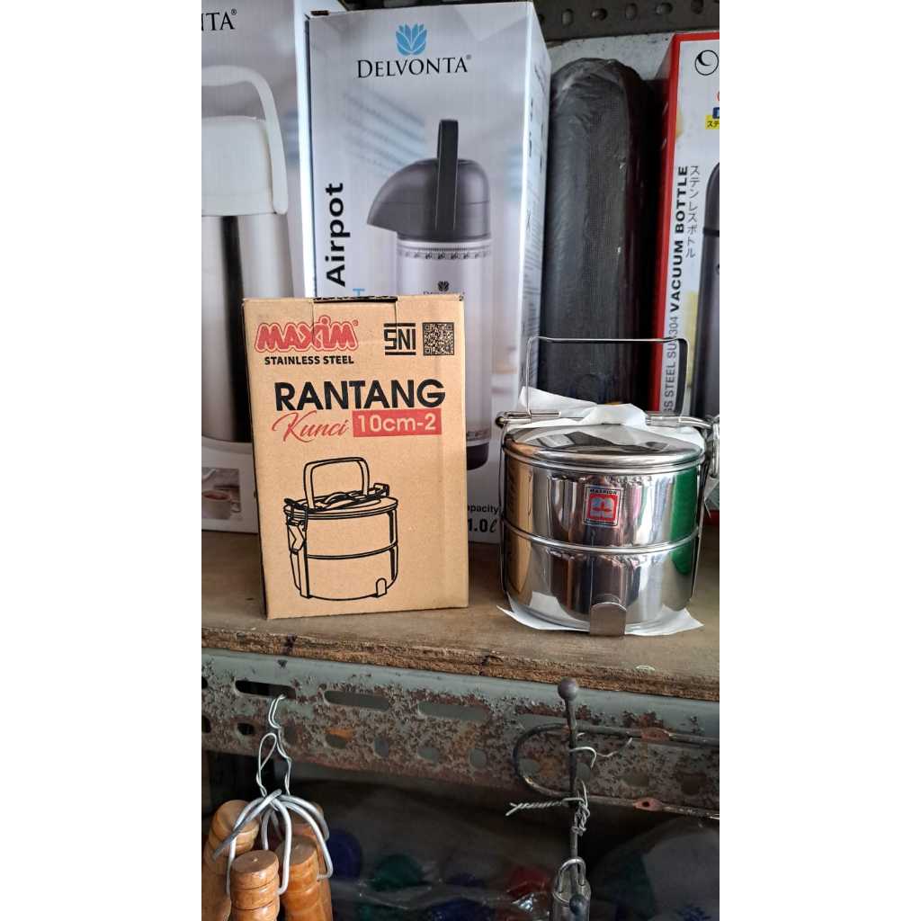 Hot Deals Rantang Kunci Mini Rantang Bekal 10 Cm Susun 2 / Susun 3 Stainless Maspion Tebal
