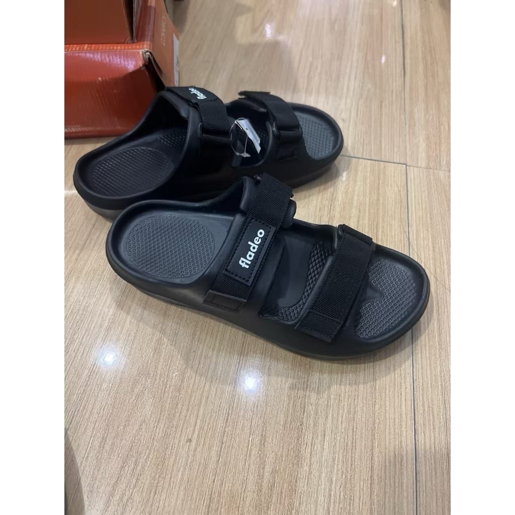 Sandal Fladeo Two Strap Confort Slide (39-43) Sendal Pria Terbaru