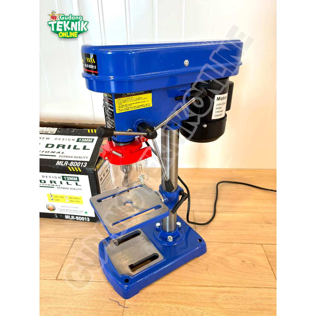 Mesin Bor Duduk 13mm MOLLAR BD013 350W / Mesin Bor Duduk Listrik 13 mm 13mm Bench Drill BD-013 BD 13