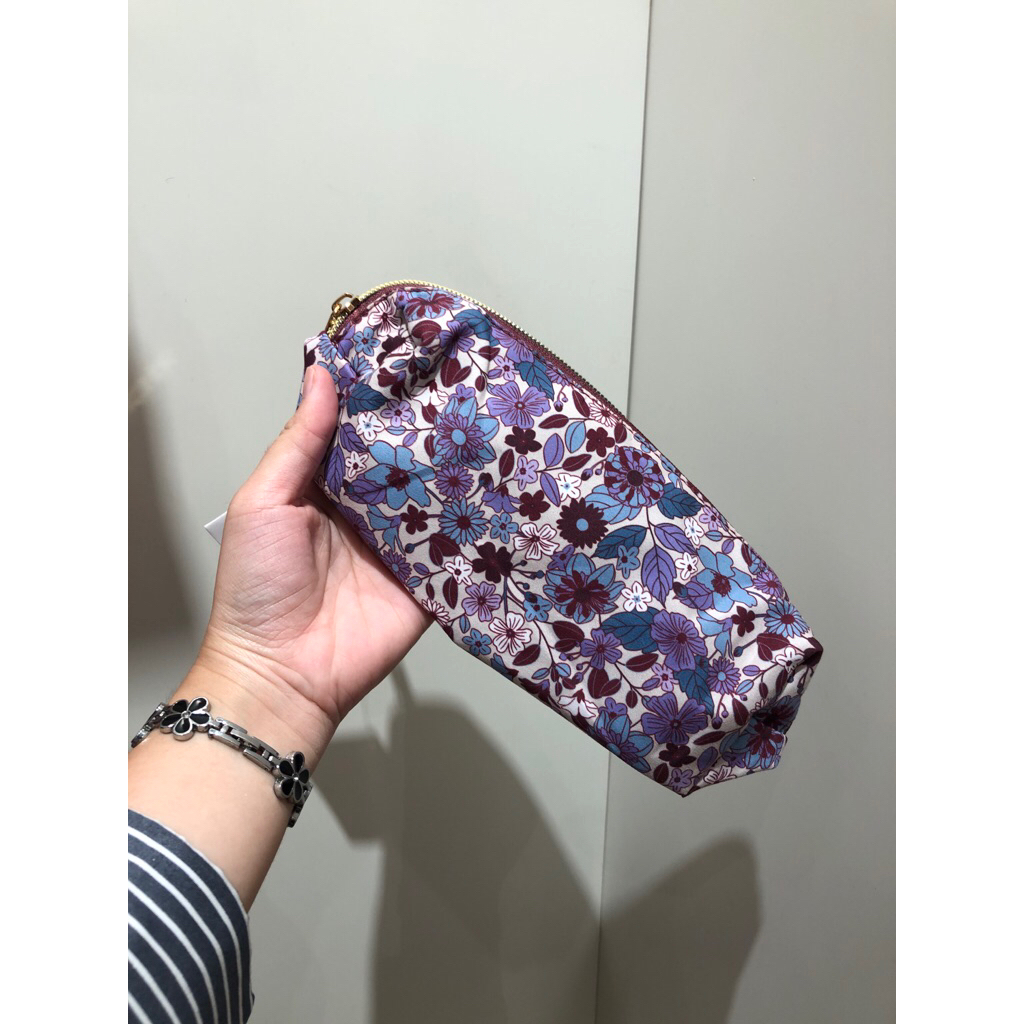 [FLYING TIGER] Tempat Pensil Pouch Bunga Ungu