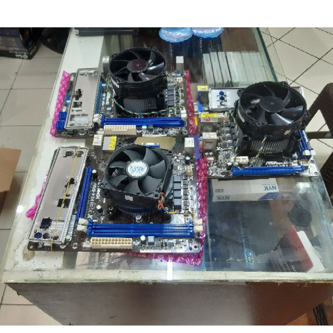paket motherboard h61 asrock + core i7 3770 + fan