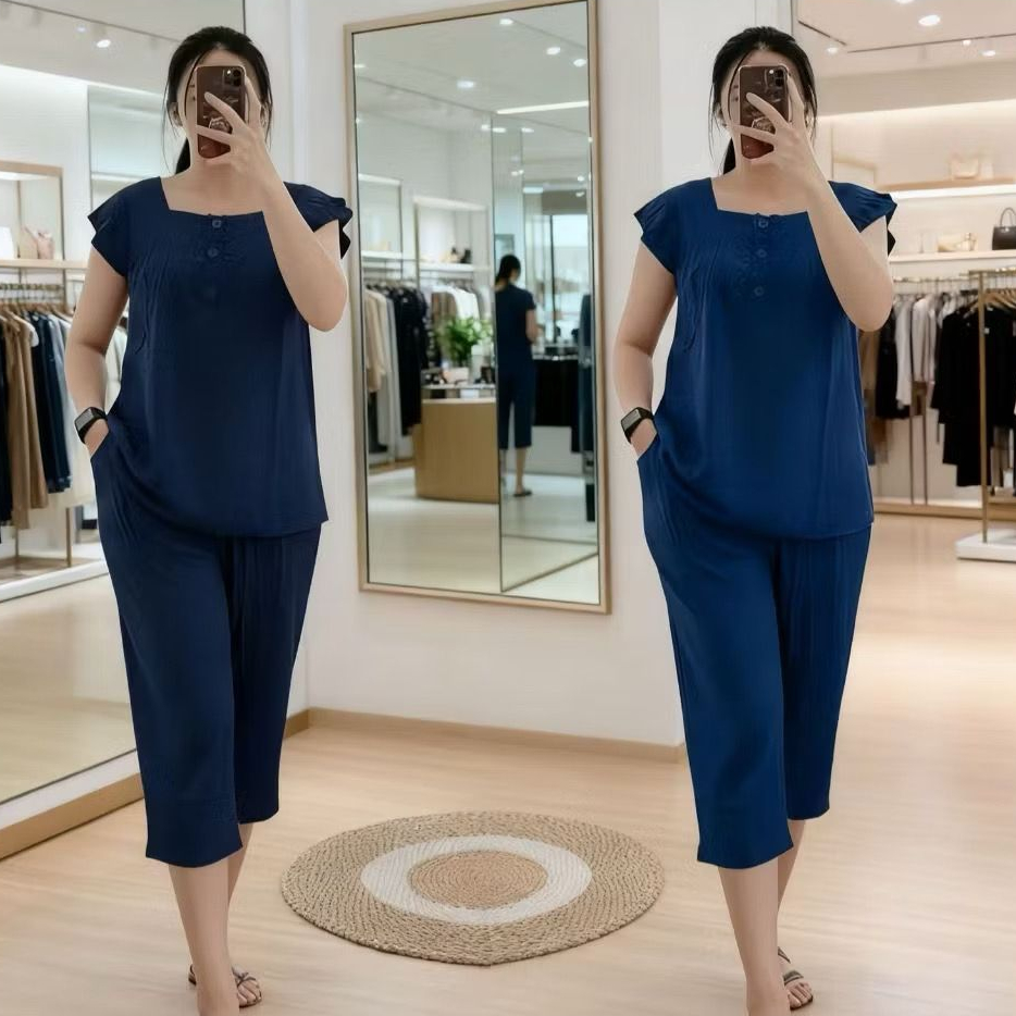 Setelan Wanita Katun Rayon Premium 7/8 Adem dan Nyaman