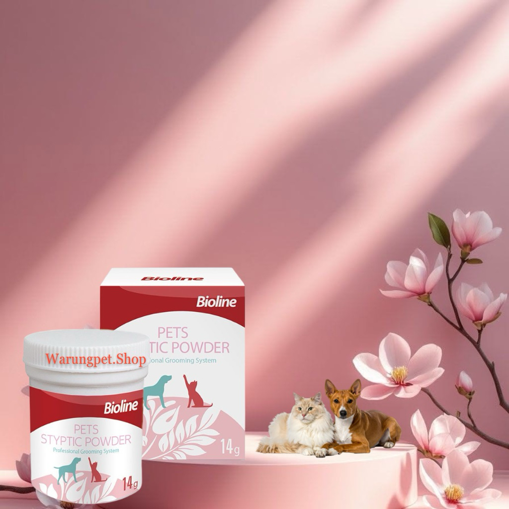 Bioline Styptic Powder Stop Bleeding Obat Pendarahan Hewan Anjing & Kucing - Obat Anti Pendarahan An