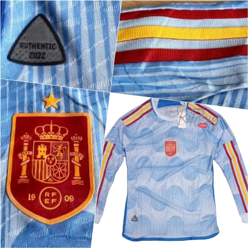Jersey Player Issue SPAIN AWAY LONGSLEEVE HTRDY 2022 HIGH QUALITY