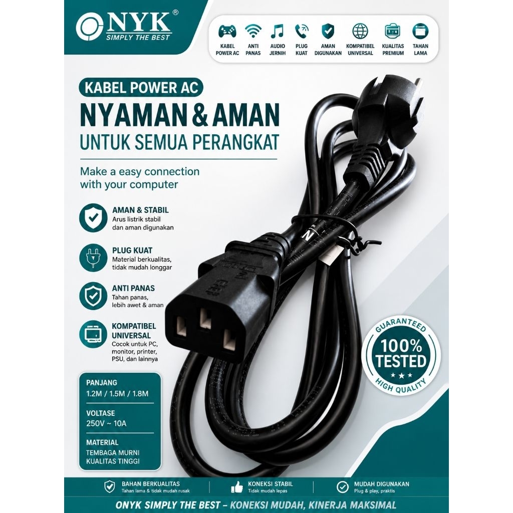 Kabel Power Supply  PC CPU Komputer