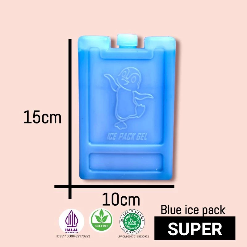 [KHUSUS KIRIM LUAR KOTA] ICE PACK KECIL 15 X 10 X 3 CM SLIM BLUE ES GEL PACK Biru Icepack Slim Reusa