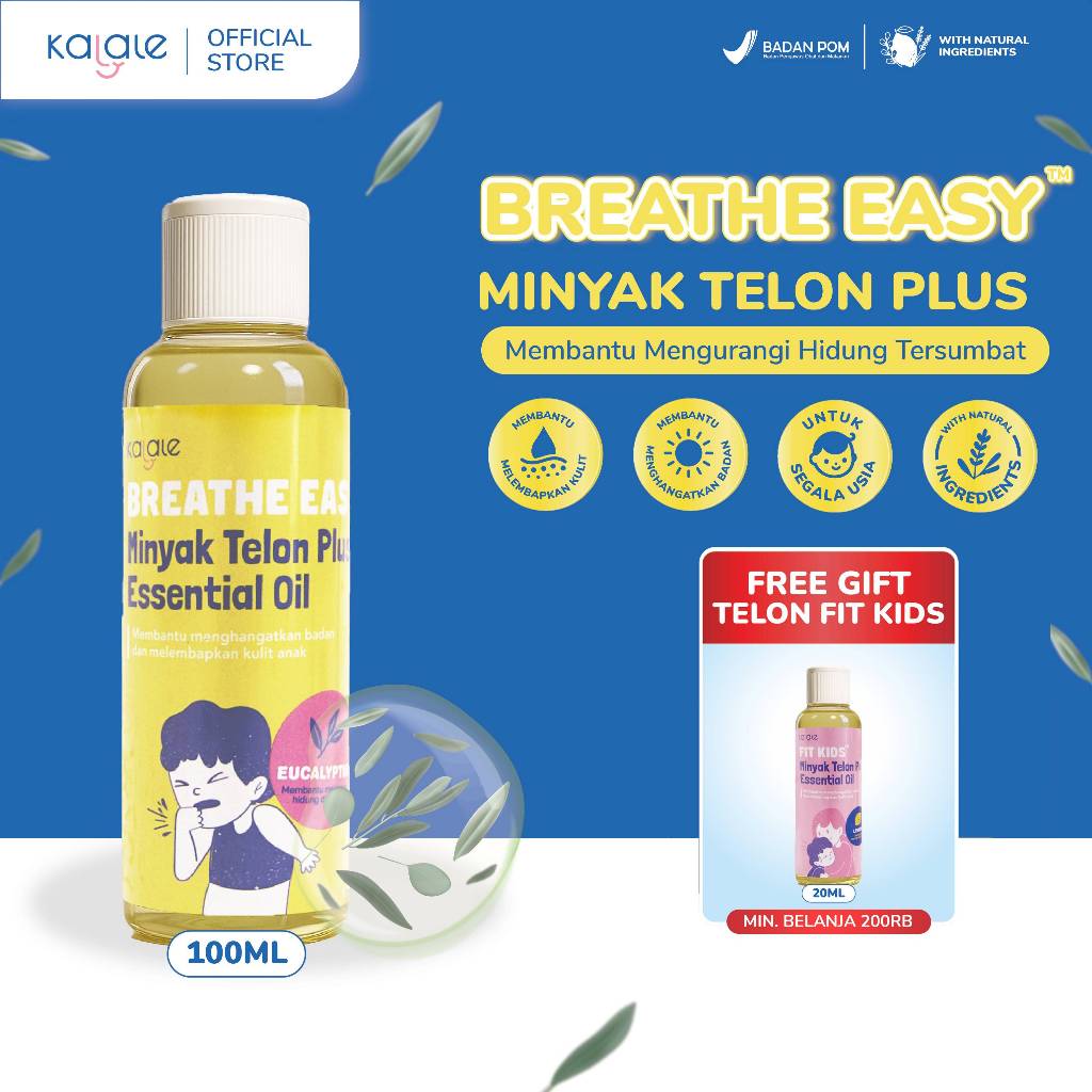 [SPECIAL FLASH SALE] Kalale Minyak Telon Bayi Plus Eucalyptus Essential Oil - Breathe Easy Fit Kids 