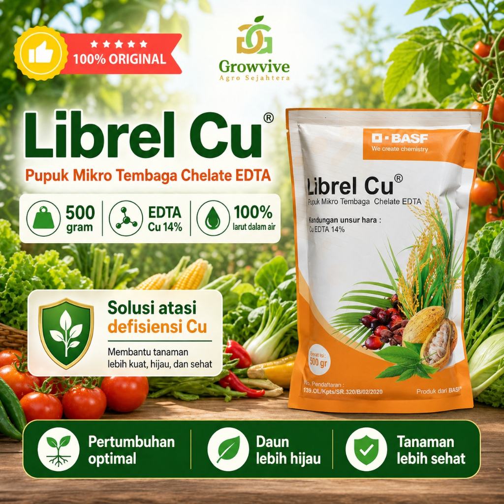 Pupuk Mikro Librel Cu REPACK 500 gr untuk Tanaman Hidroponik