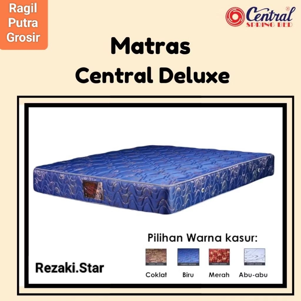 CENTRAL Springbed Central DELUXE ZEST Matras Medium Firm Promo Ukuran 90 100 120 140 160 180 200 x 2