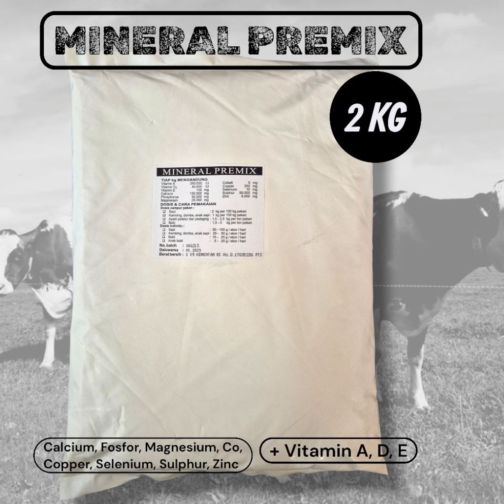 Mineral Premix TMC 2 kg / Mineral ternak berkualitas