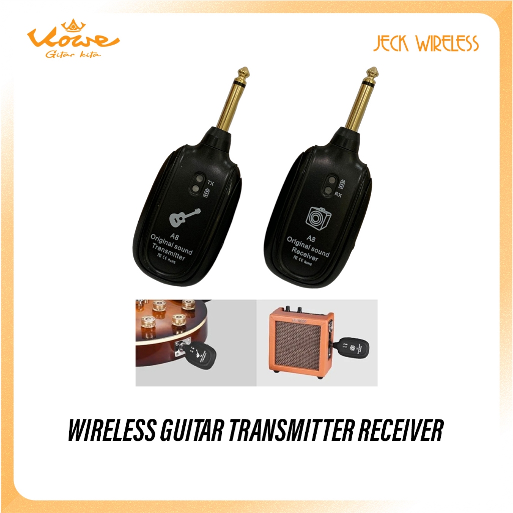 Jack Wireless Guitar Transmitter Receiver