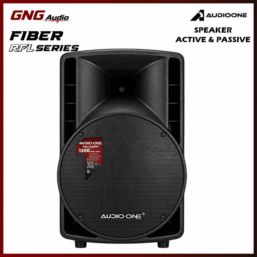 AUDIO ONE Speaker Aktif Pasif 12/15 Inch  RFL 112/115 Single Monitor Fiber  Original | GNG AUDIO