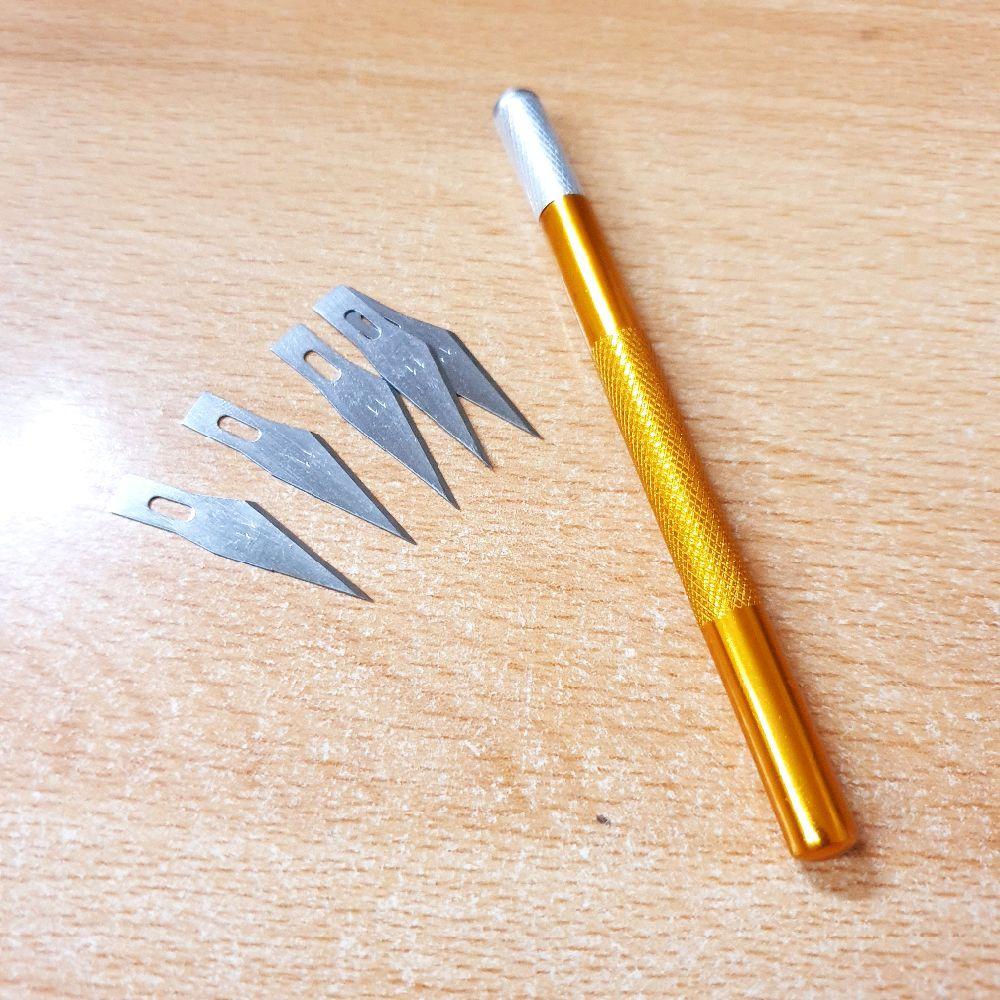 Koocu 9307 Precision Knife Art Paper Cutter - Pisau Ukir Set + Mata Pisau