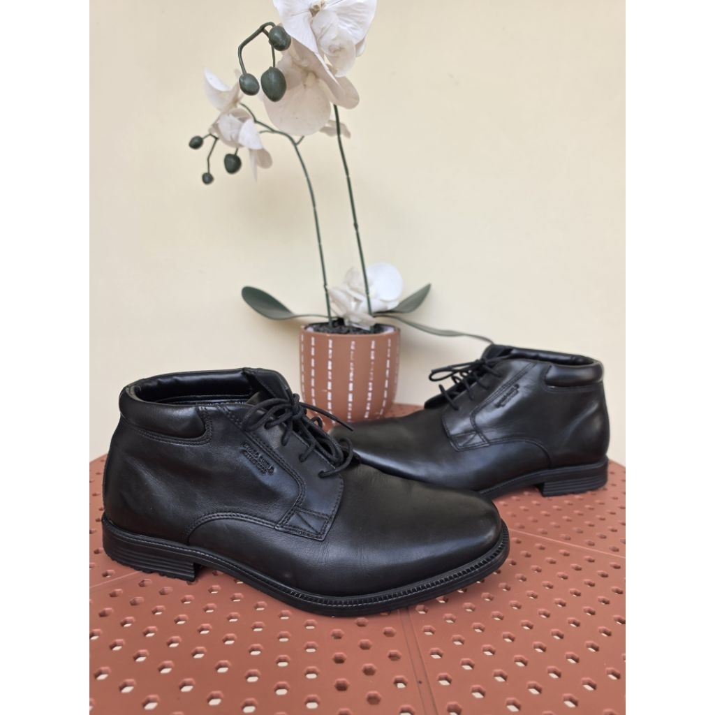 Sepatu Kulit Pria waterproof original second Rockport walkability hydro shield size 42 istimewa siap