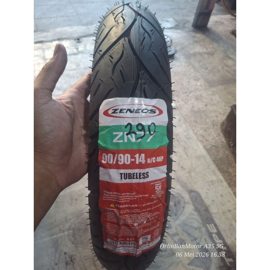 BAN ZENEOS ZN77 90/90-14 TUBLES/BAN BELAKANG ZENEOS VARIO150/BAN LUAR BELAKANG ZENEOS BEAT STREET/BA