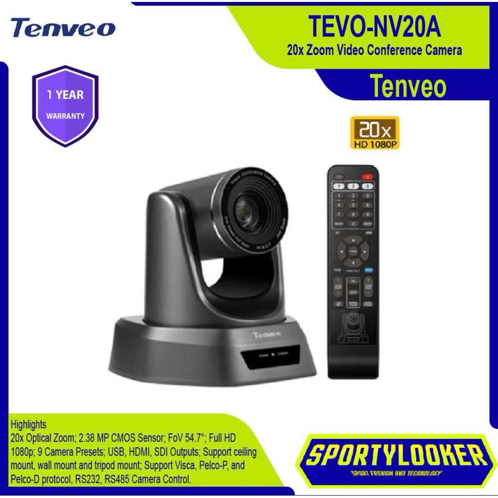 Tenveo TEVO NV20A 20x Zoom Video Conference PTZ Camera