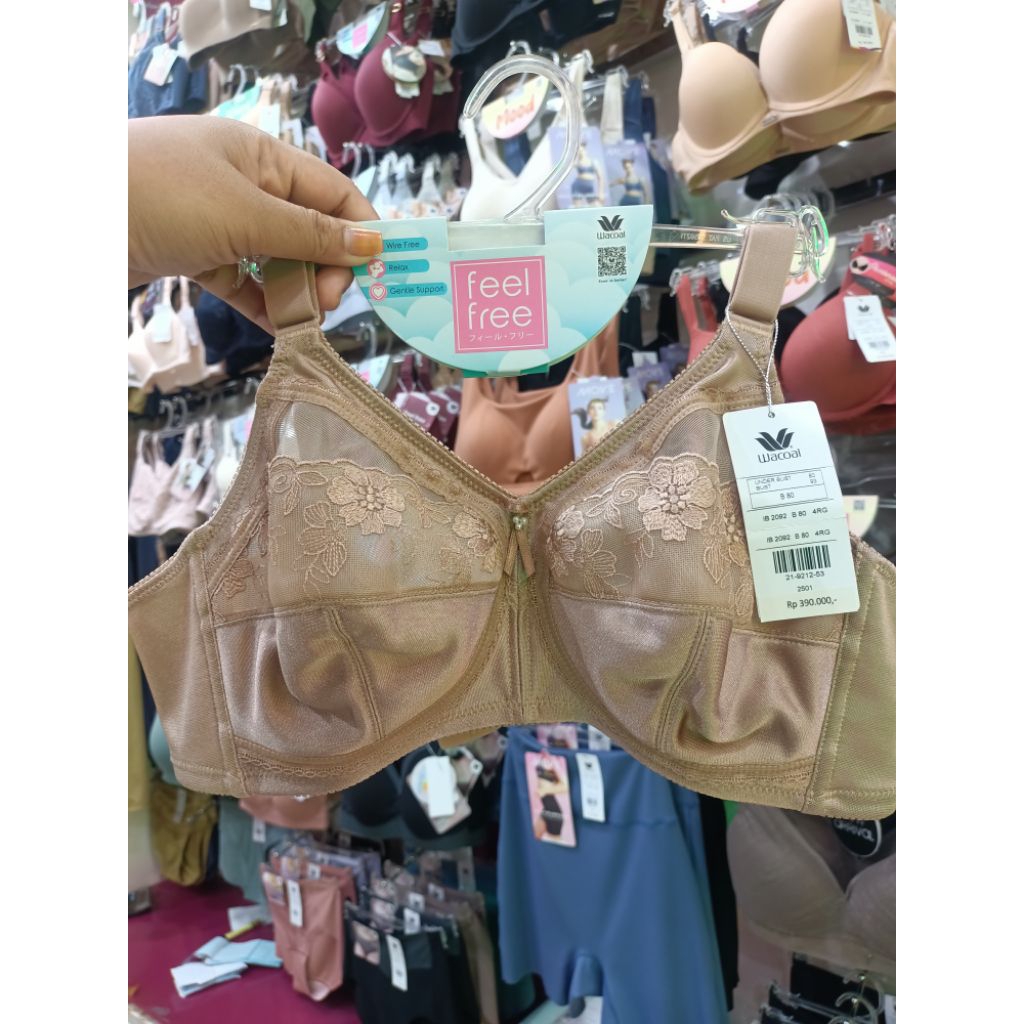 Bra basic Wacoal IB 2092 bra tanpa kawat tanpa busa