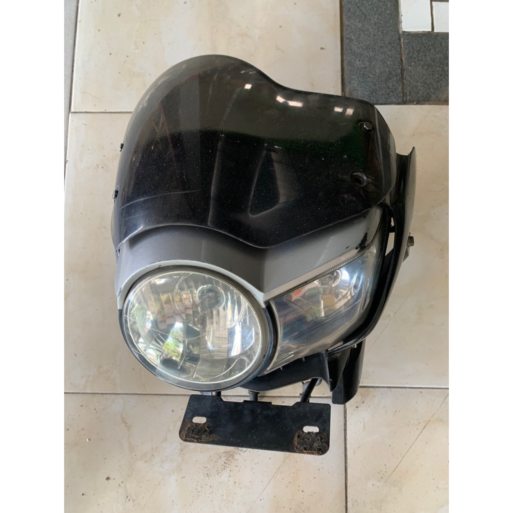 headlamp lampu tiger revo pece + breket ori copotan