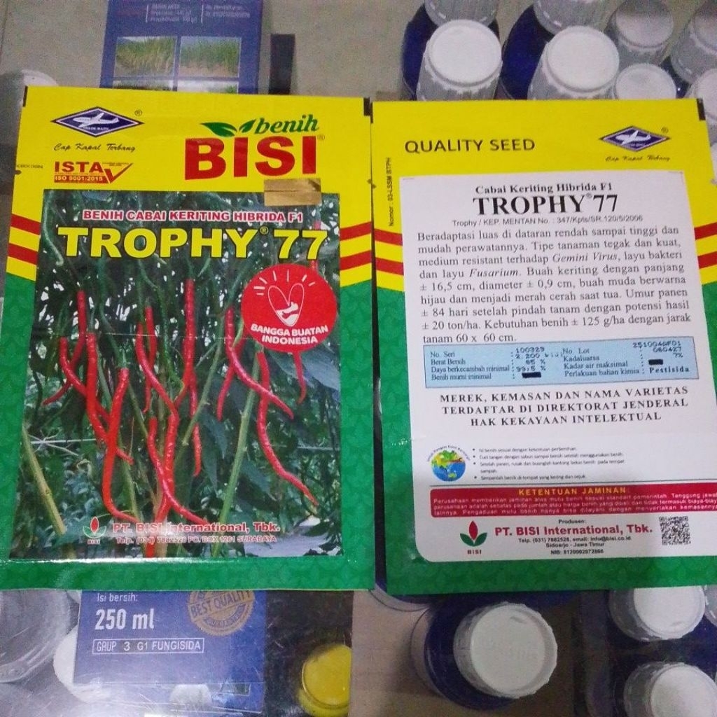 Benih cabai keriting TROPHY 77
