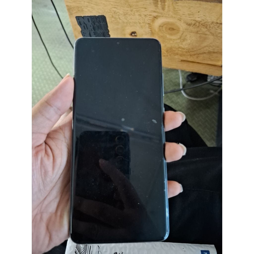 LCD Samsung S20 Ultra copotan minus bergaris