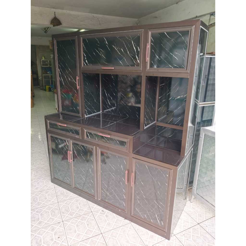 RAK PIRING 4 PINTU ALUMUNIUM