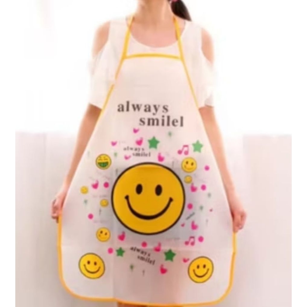 Celemek Plastik Smile , Celemek Dapur