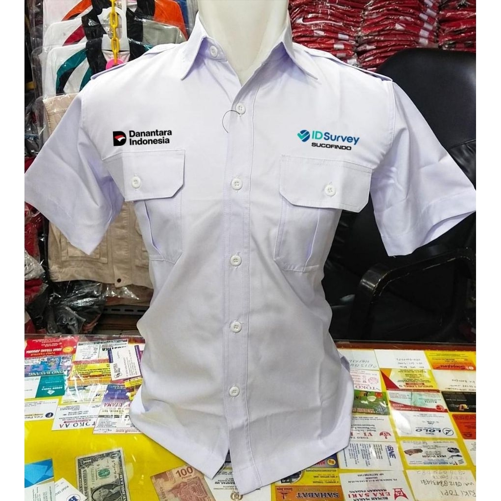 Kemeja Danantara ID SURVEY SUCOPINDO terbaru
