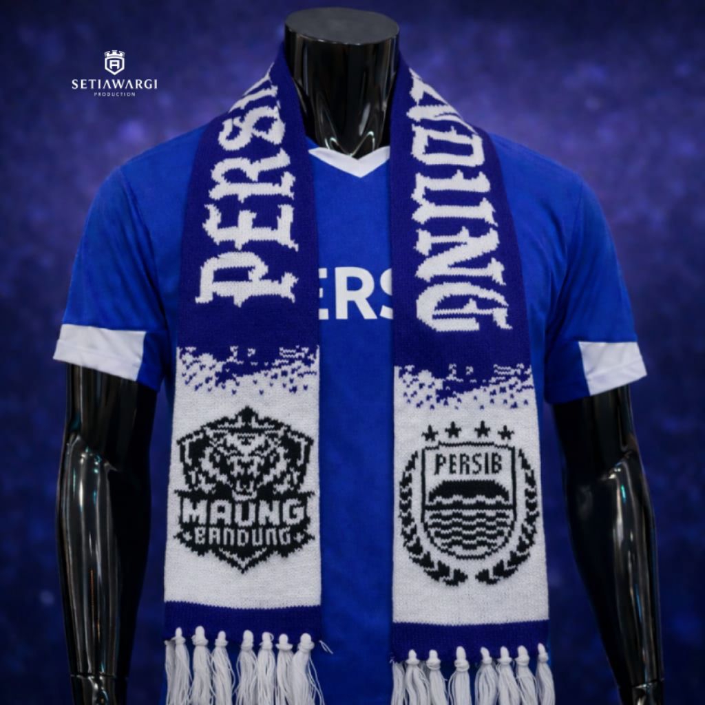 Syal Rajut PERSIB BANDUNG Manual / Syal Premium Persib Bandung Rajut Manual