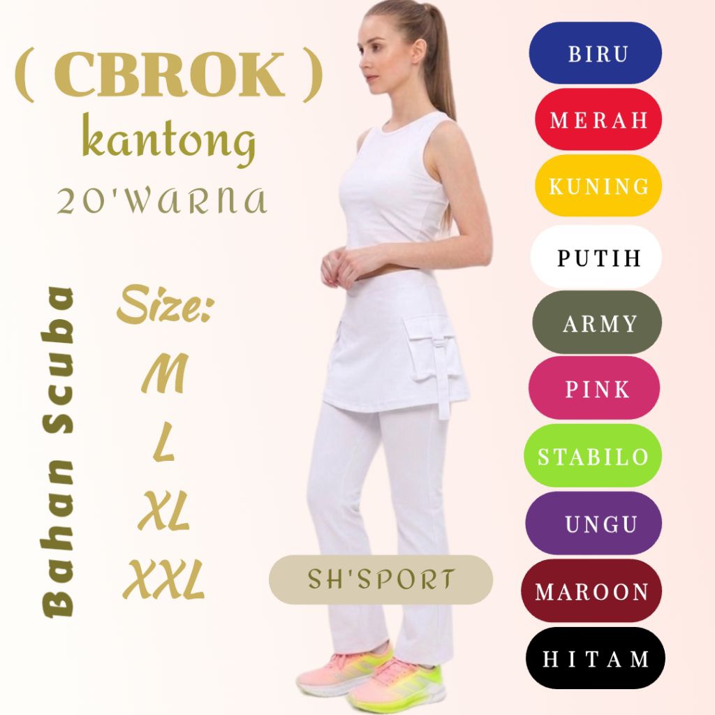 [COD](promo)[CELANA ROK KANTONG]>celana senam wanita || celana olahraga || bawahan olahraga || celan