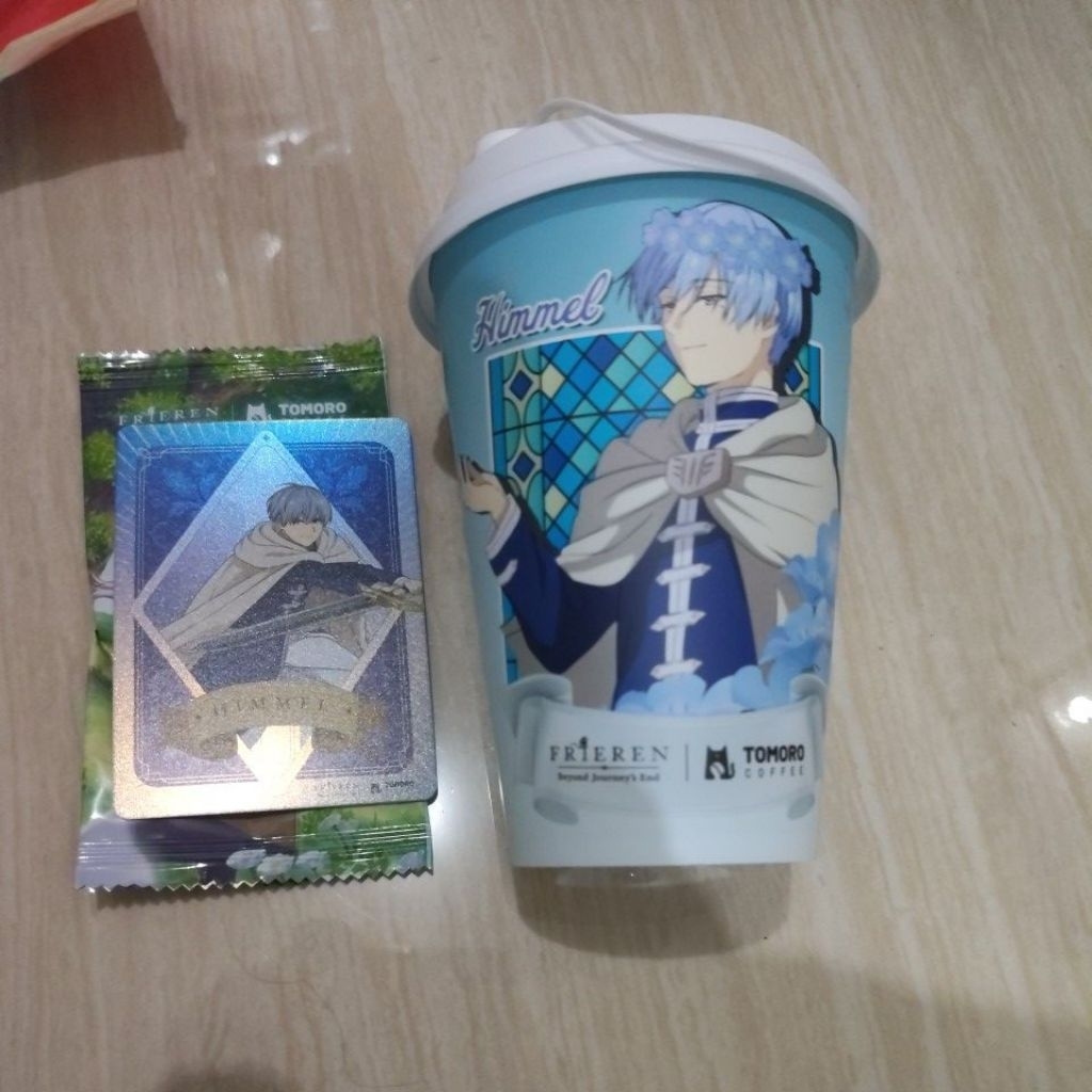 Tomoro x Frieren collab Himmel Cup + common card Himmel