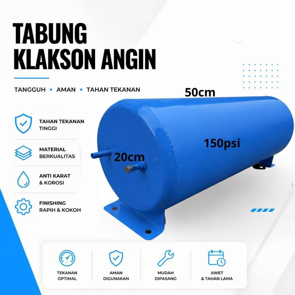 Tabung Klakson Angin Universal Bahan Tebal Anti Bocor