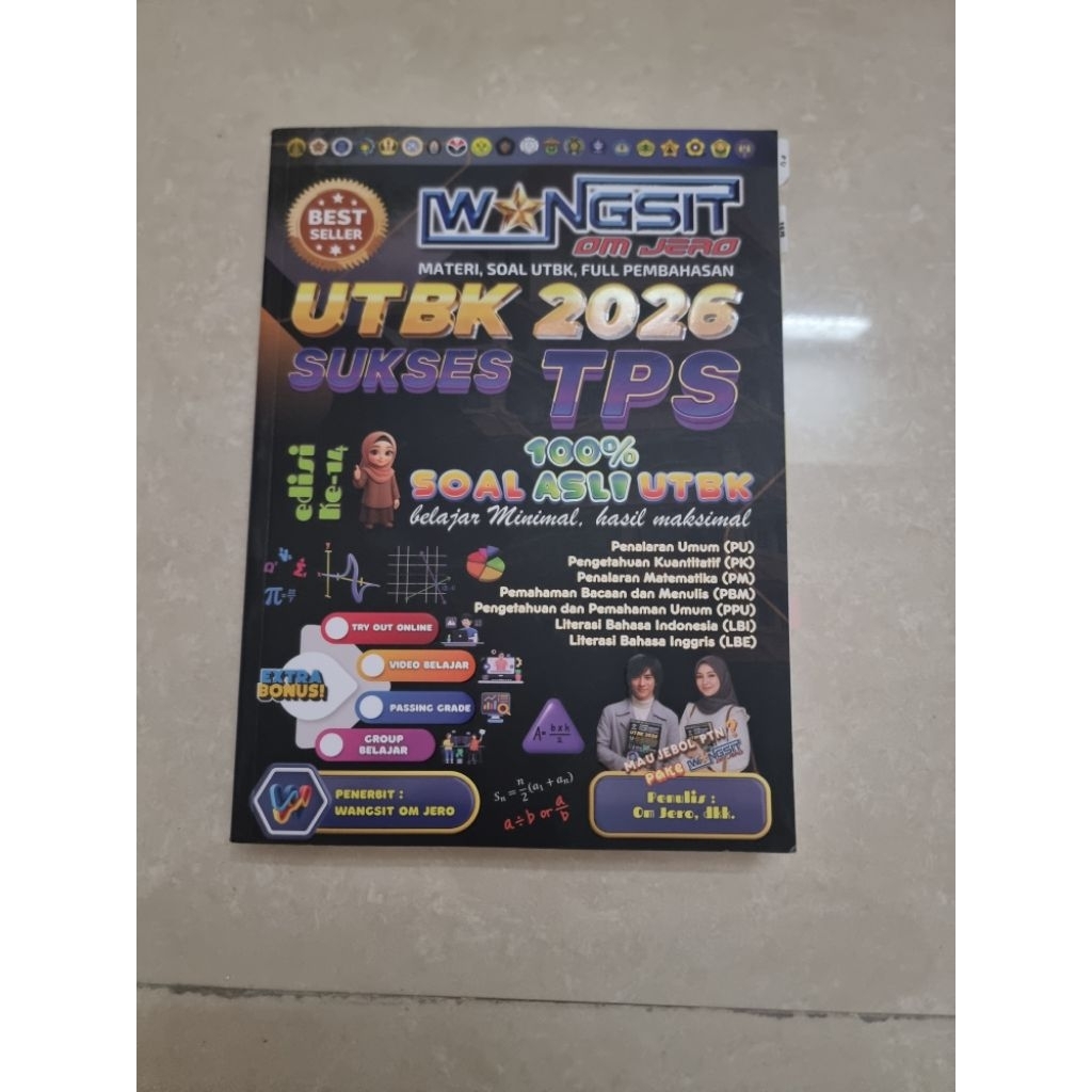 Buku UTBK 2025-2026 2024 BTA Wangsit om jero