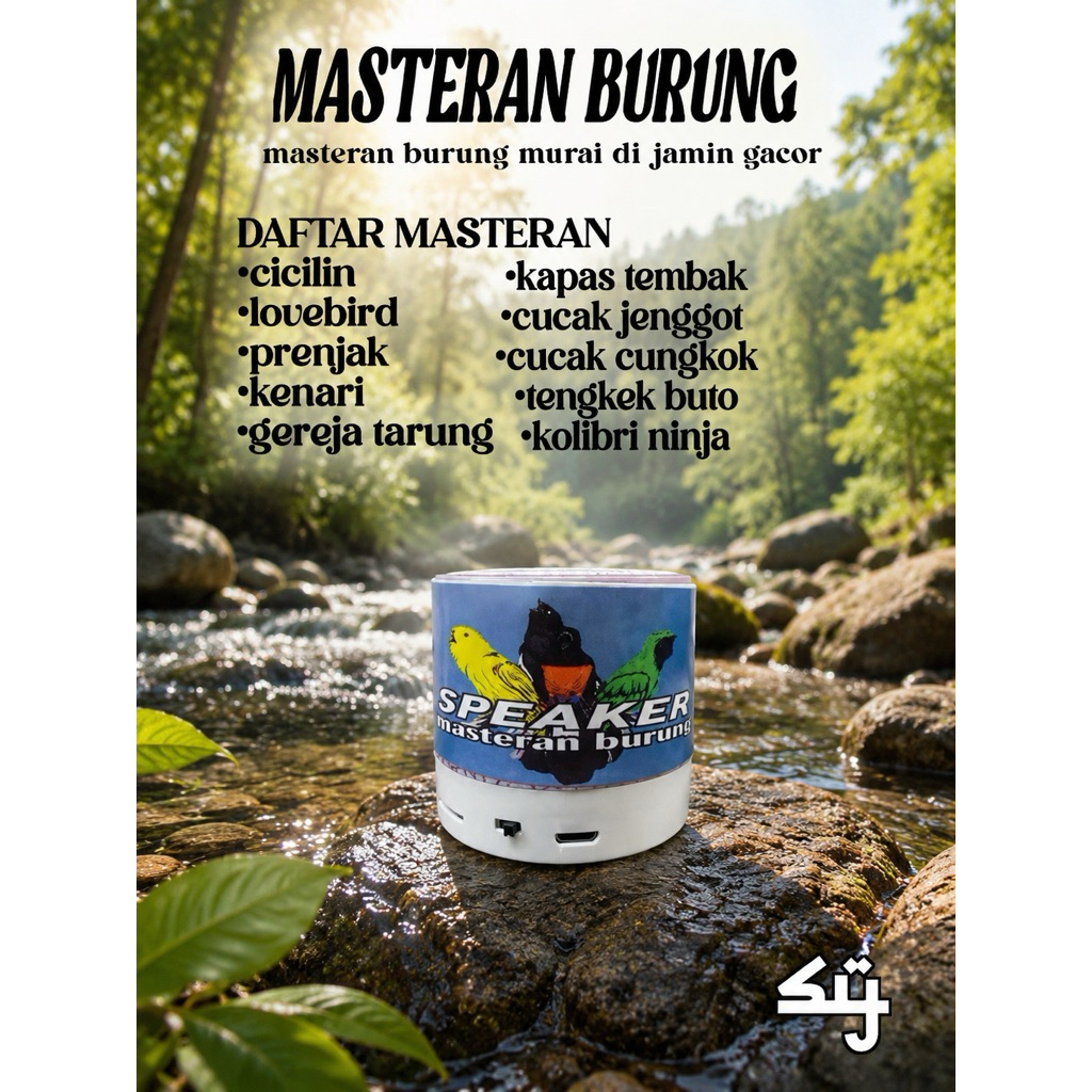 speaker MP3 masteran burung 10 inti burung speaker kicau burung