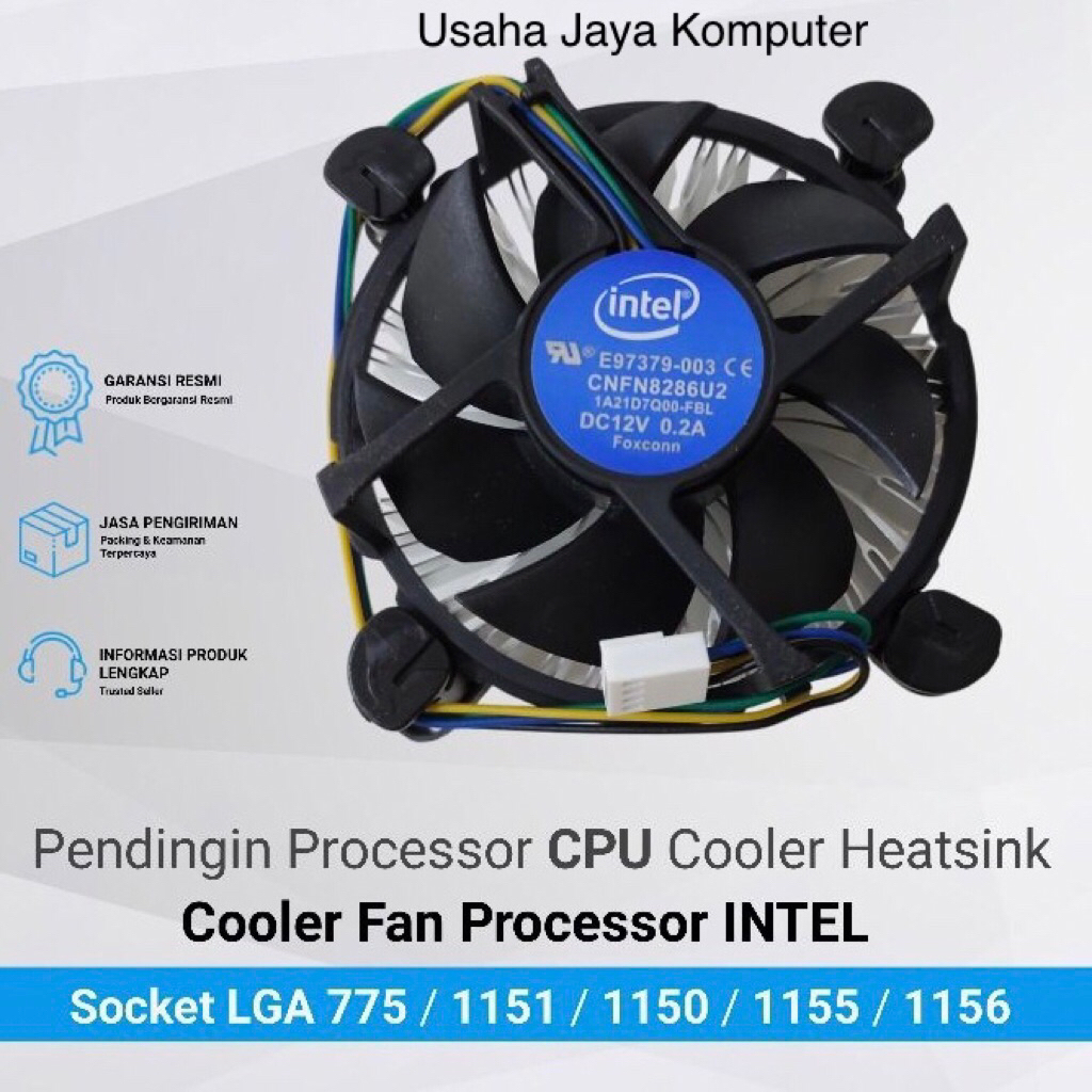 FAN PROCESSOR INTEL LGA 1150 / 1155 / 1151