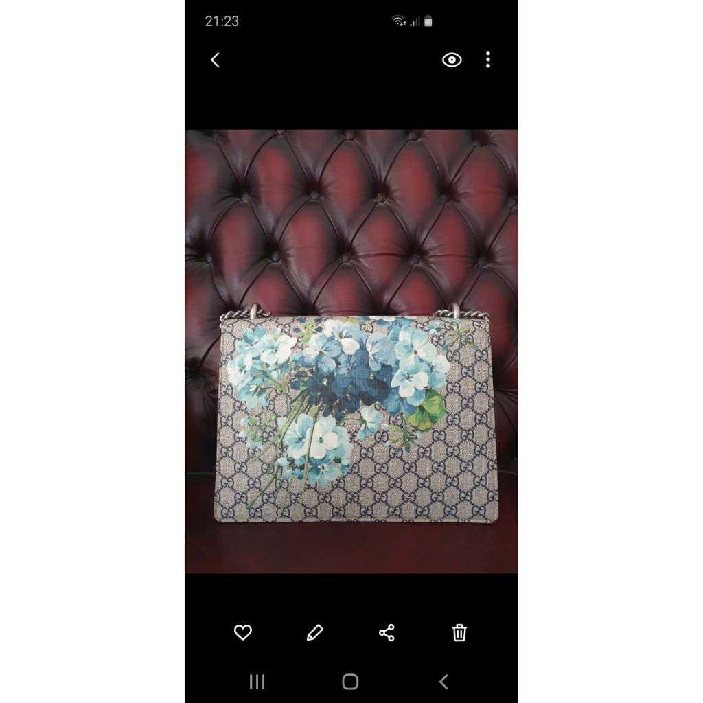 Gucci blue GG Supreme Blooms Dionysus Floral
