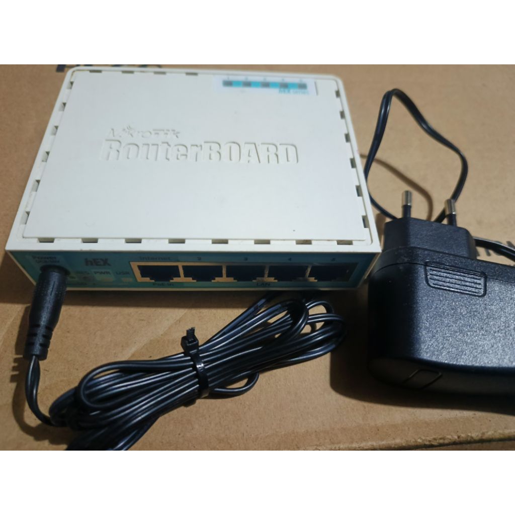 mikrotik hex RB750Gr3 unit adaptor Ori