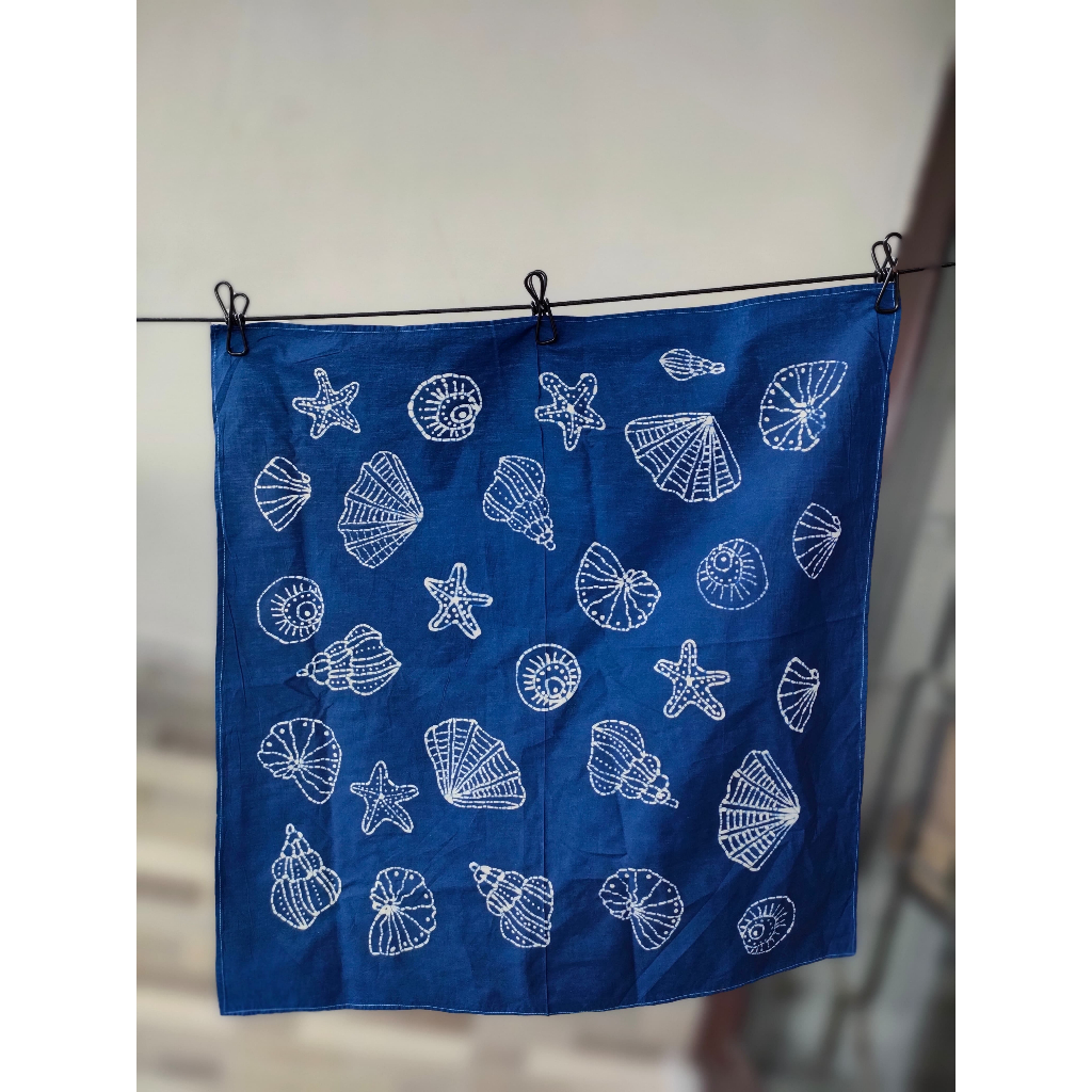 Scarf Bandana Batik Warna Alam Indigofera