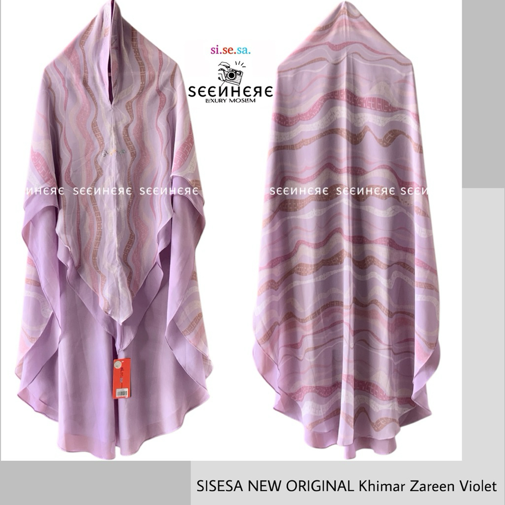 SISESA NEW ORIGINAL GUARANTEED - Khimar Zareen Violet