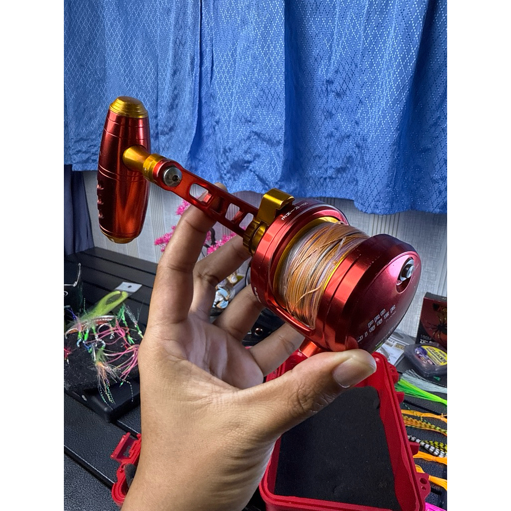 Reel OH Water Killer Pro Jigger PE3 Left Handle Red/Gold Second