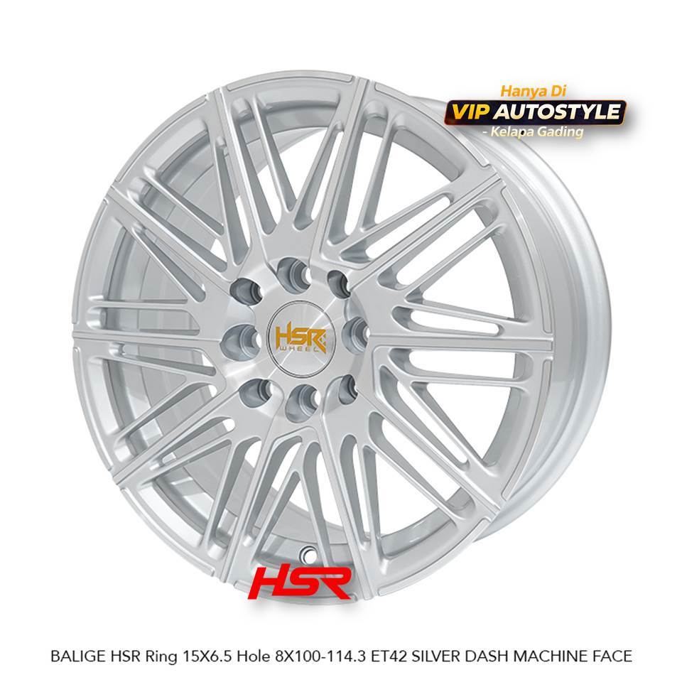 Velg BYD Atto 1 Ring 15 HSR BALIGE R15 "lebar 65" 4X100-4x114,3 Untuk Avanza Kijang Kapsul Sigra
