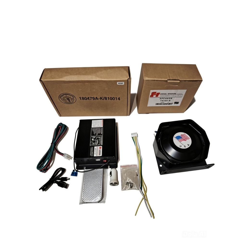 SIRINE TOA PATWAL MOBIL UNIVERSAL 200WATT 1PAKET LENGKAP
