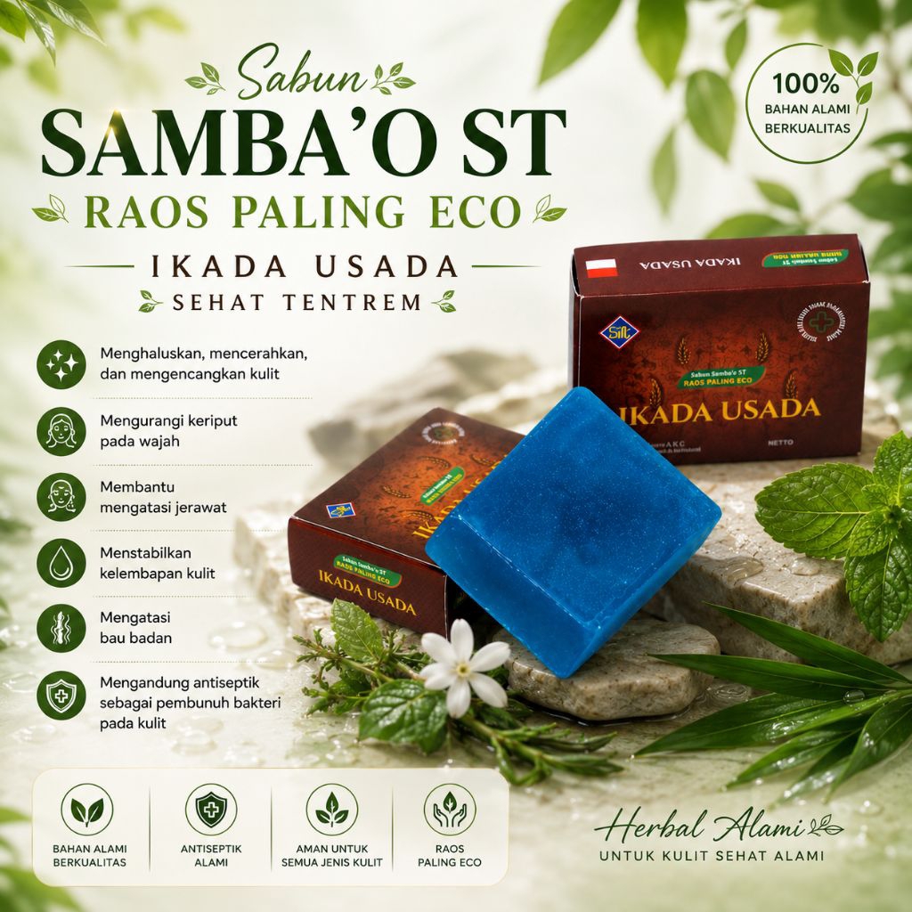 SABUN SAMBA'O ST RAOS PALING ECO IKADA USADA SEHAT TENTREM