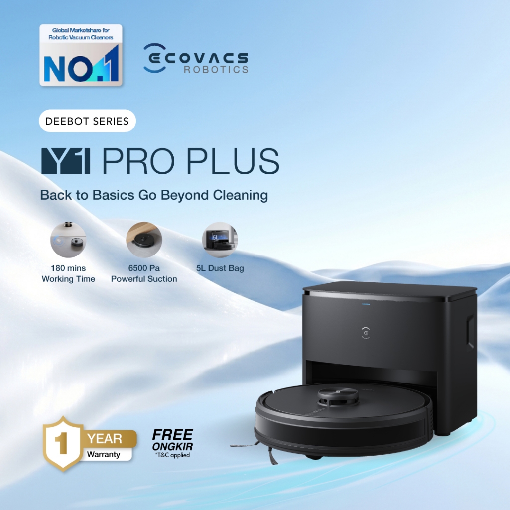 Ecovacs DEEBOT Y1 PRO - Robot Vacuum and Mop